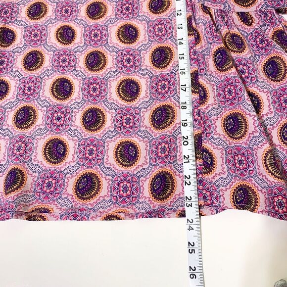 Anthropologie Maeve Milla Printed Floral Boho Short Sleeve Blouse Size M - Picture 11 of 11